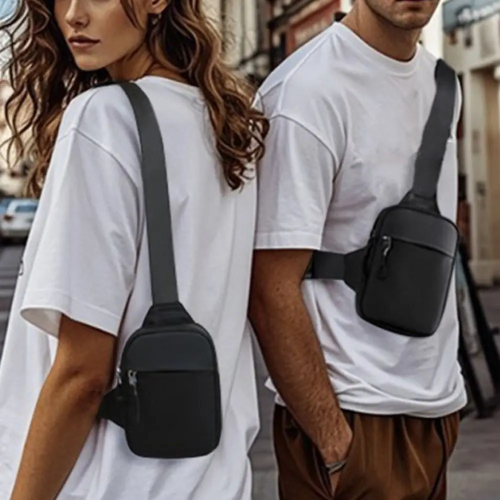 

Trendy Waterproof Crossbody Slings Bag Oxford Portable Mobile Phone Bag Unisex Messengers Bag Travel