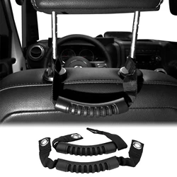 2× Seat Headrest Handle Armrests Universal for All Car Jeep Wrangler Rear Chair Safety Handrail Fits Elderly Children Assist