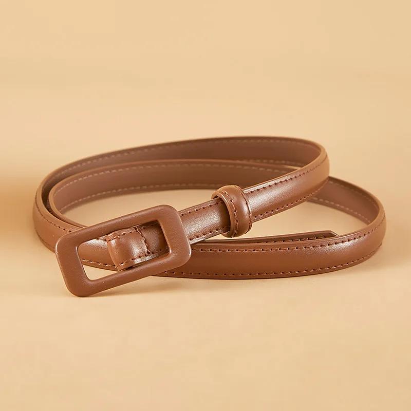 

Women's Belt New Fashion Dress Decorative Thin Belt Versatile Women's New Skirt Smooth Buckle Belt Women Luxury Belt