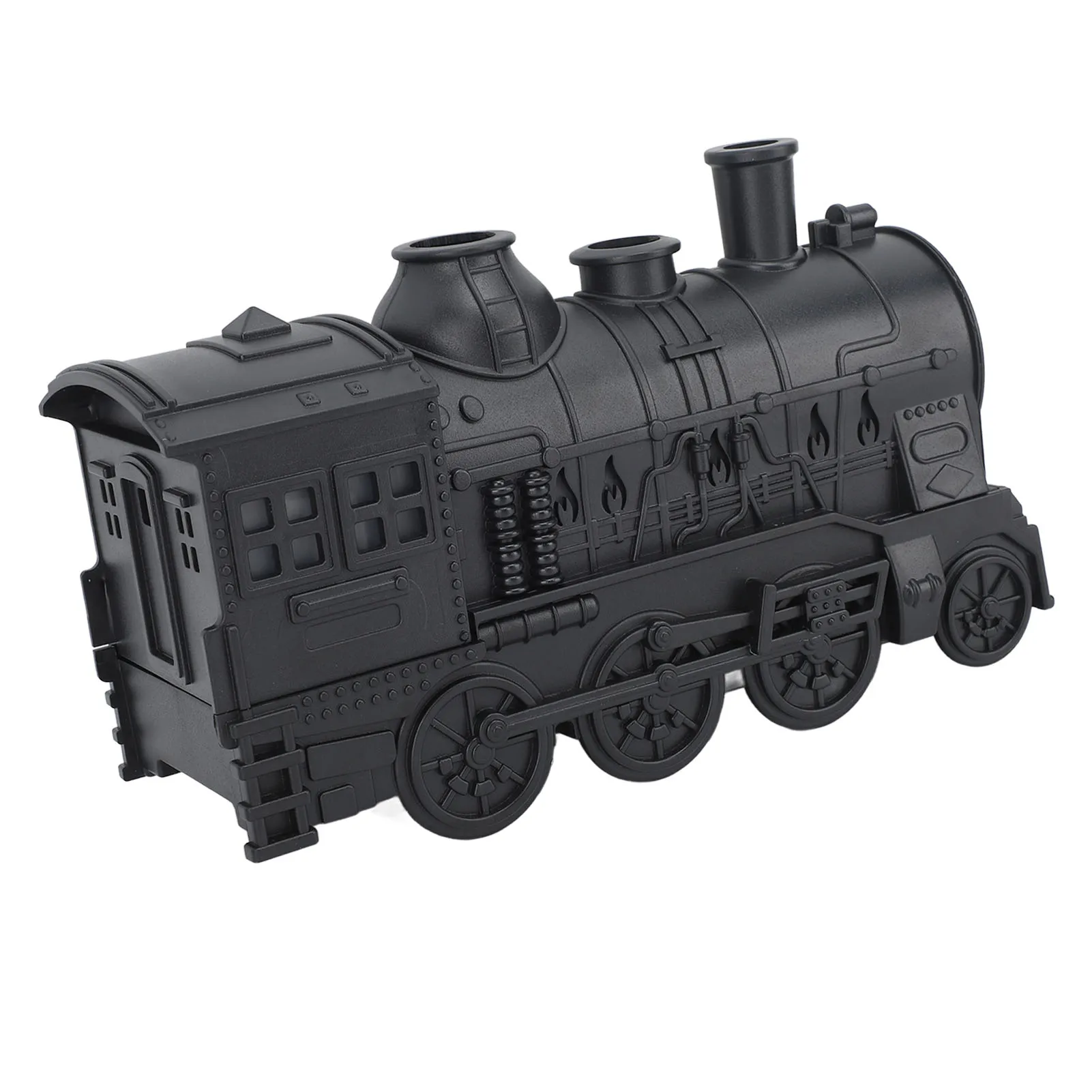 Essential Oil Diffuser 300ml Train Shape 2 Lighting Modes Aromatherapy Cool Mist Humidifier with Remote Control 100-240V