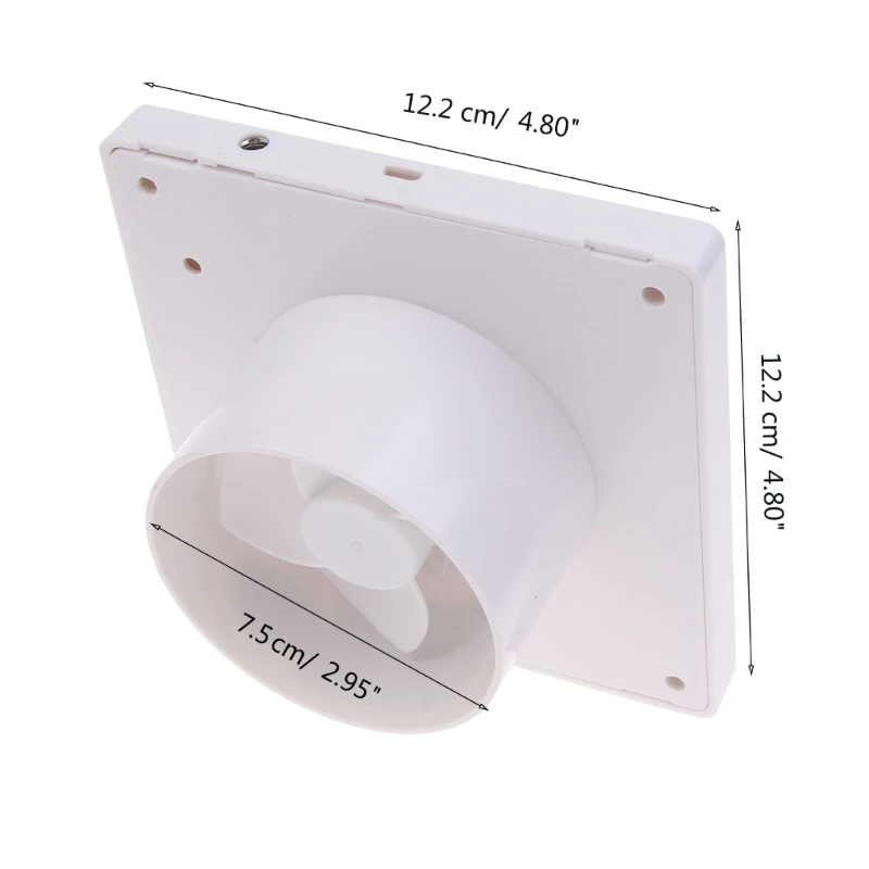 75mm Silent Inline Fan Intake Quiet Energy Efficient Blower Adjustable Speed