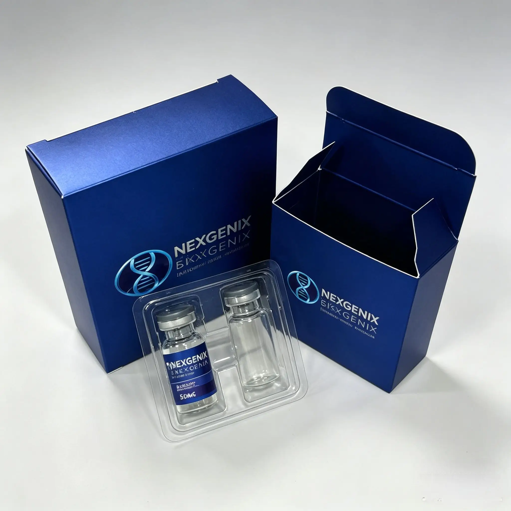 3ml 10ml Protein Peptide Packaging Set,Tamper-proof Hologram Labels and Custom Carton Boxes
