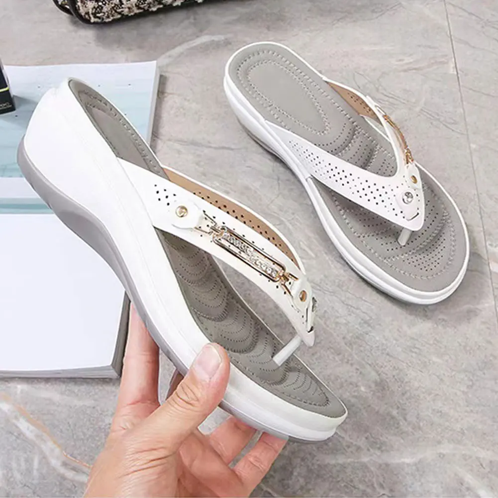 

Women Peep Toe Flip Flops Home Shoes Lightweight Fashion Casual Outdoor Non-slip Soft Ladies Slippers Summer Beach Sandals