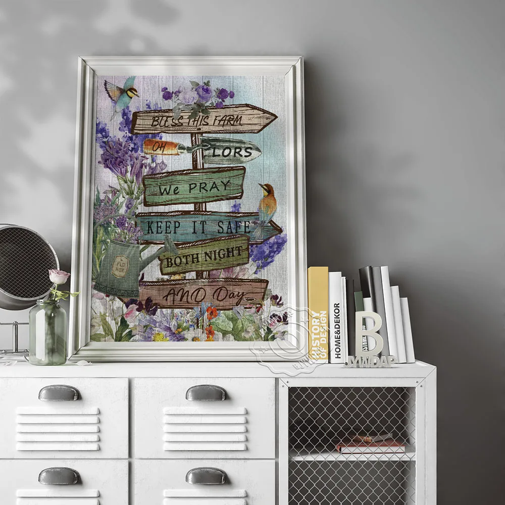 بوهيميا الأزهار زخرفة الفن طباعة المشارك الطنان زهرة جدار صورة الحديثة قماش اللوحة مزرعة ديكور