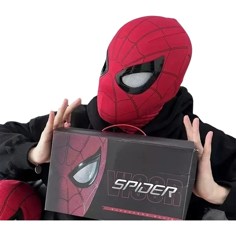 Popularny, oddychający zestaw słuchawkowy Spider-Man z maską świecącą, sterowaną dotykiem podbródka, idealny na Halloween, cosplay, dla dorosłych, zabawka. — 2