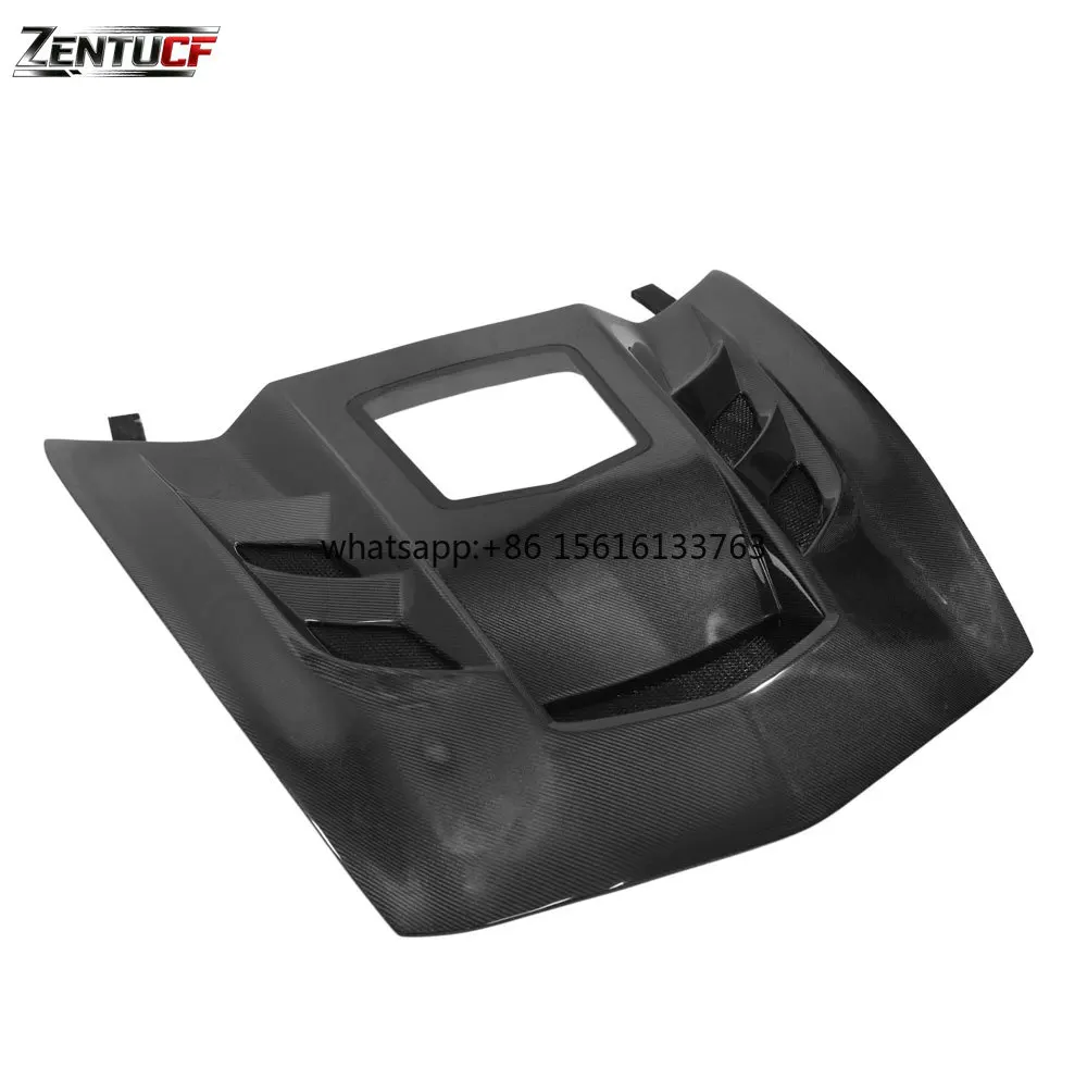 

C7 Carbon Fiber Hood, Suitable for 2016-2019 Corvette C7, Modified Carbon Fiber Transparent Hood