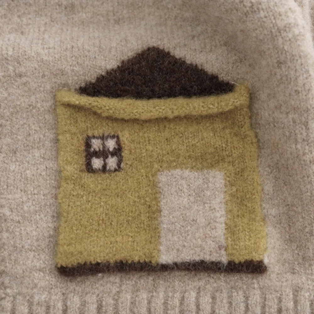 MILANCEL 2026 Herbst Kinder Pullover Einreihige Mädchen Wollmischung Strickwaren Cartoon-Tasche Jungen Pullover Kinder Strickjacken – Detail 5