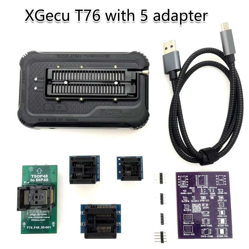 Xingong XGecu T76 programmer burner T56 upgraded version +5 adapter socket T76+5 adapter