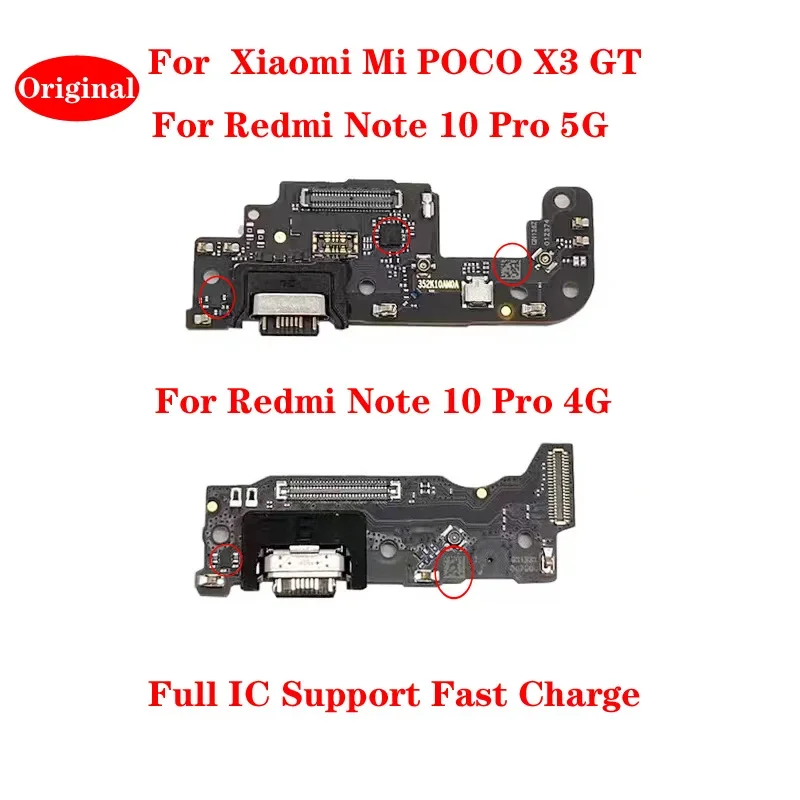 

Для Xiaomi Poco X3 GT Redmi Note 10 Pro 4G 5G зарядная плата USB-порт для зарядки PCB док-станция с микрофоном, детали гибкого кабеля