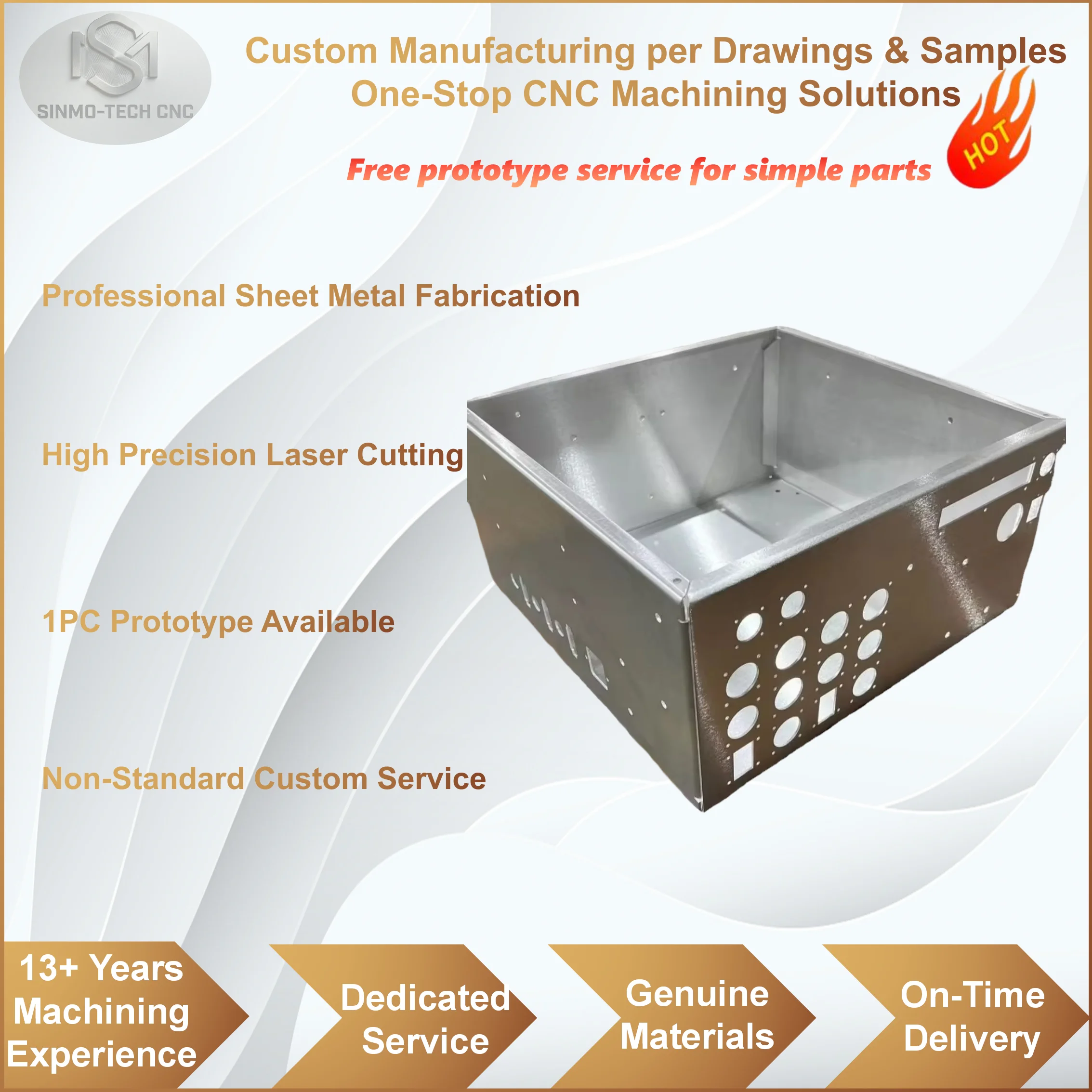 High Precision Sheet Metal Laser Cutting Custom Bending Welding Stainless Steel Aluminum Alloy Machining Service