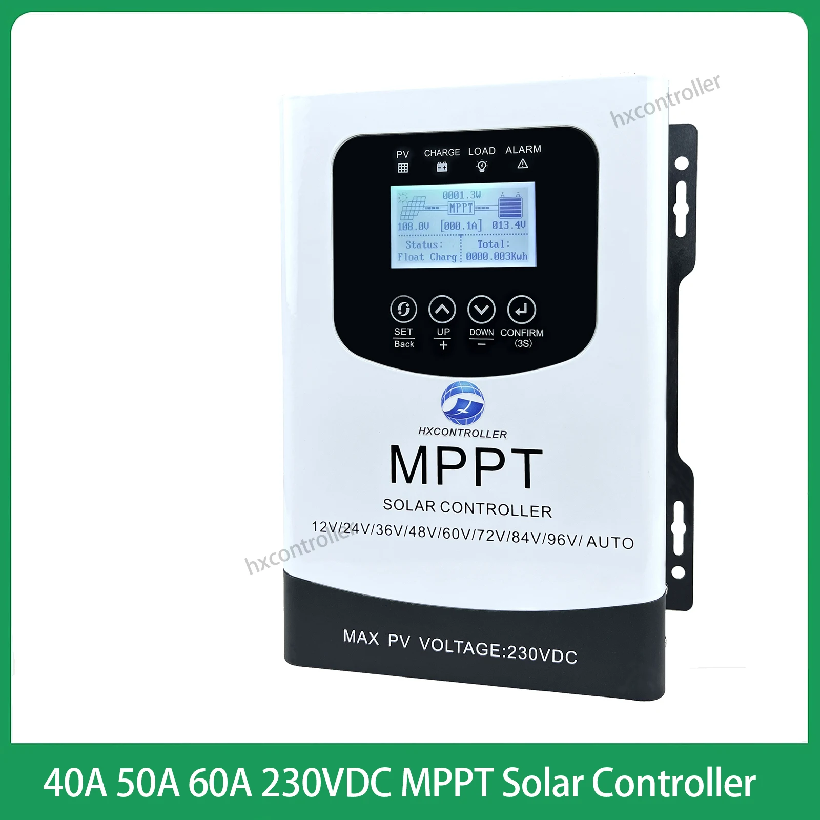 

12V 24V 48V 60V 72V 96V MPPT 40A 50A 60A Solar Panel Charge Controller 230VDC Photovoltaic System Charge Regulator Support WIFI