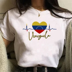 Venezuela t shirt women harajuku comic designer tshirt female anime manga designer clothing