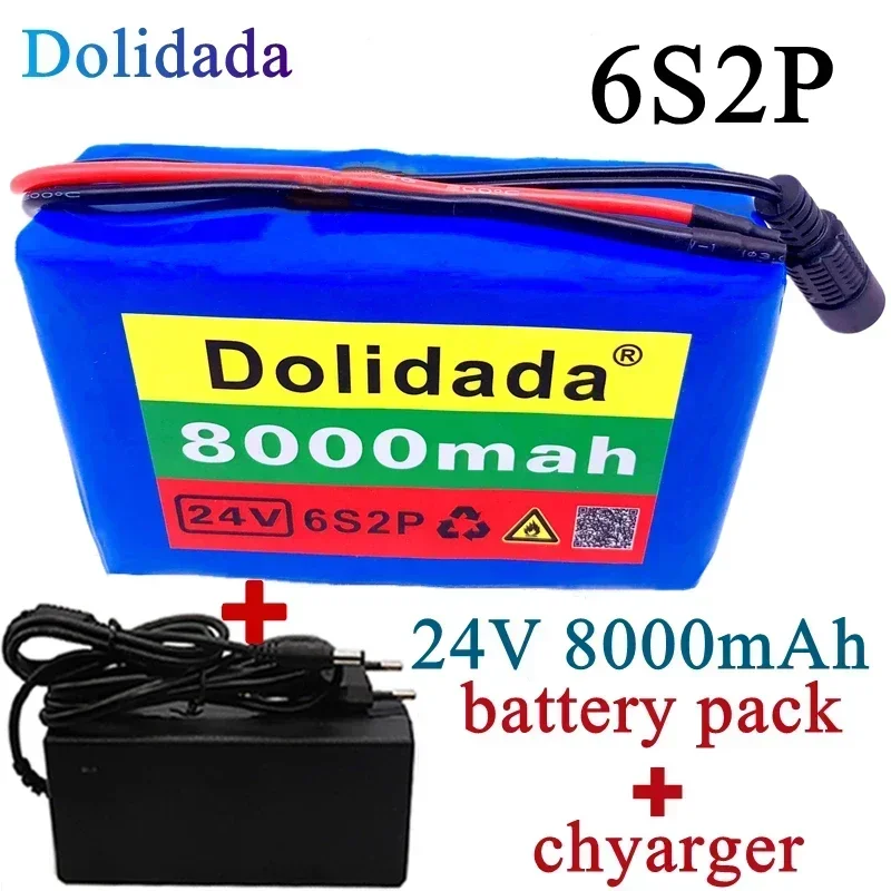 

6s2p 24V8Ah 18650 lithium battery 25.2V 8000mAh electric tool/lithium-ion battery pack+charger