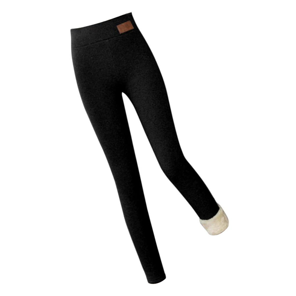 

Women Thick Cashmere Leggings Winter Pants High Waist Fitness Large Size