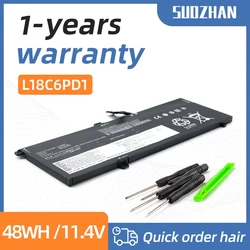 SUOZHAN L18M6PD1 Laptop Battery for Lenovo ThinkPad X390 X395 X13 1st Gen L18C6PD1 L18L6PD1 02DL017 SB10K97655 02DL018 48WH