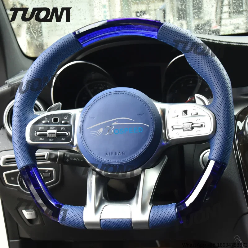 

Custom Car Crystal Steering Wheel For Mercedes Benz G63 W212 W222 W213 W205 W211 W204 CLA