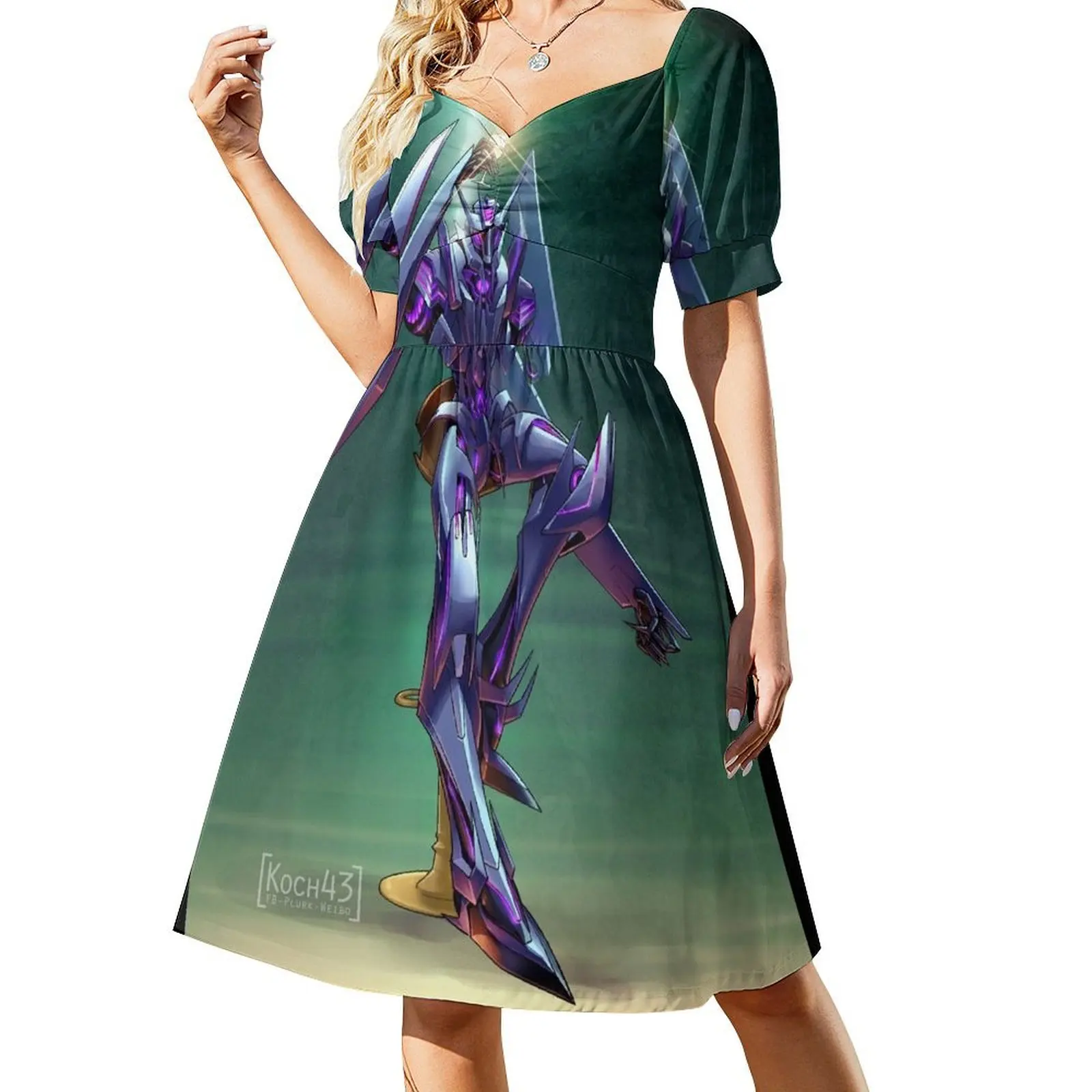 

Soundwave TFP Short-Sleeved Dress Female dress Women long dress Dresses gala