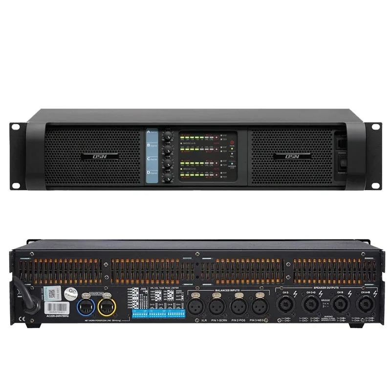 Stable 2ohm 2500 Watts Power Amplifier FP10000 Subwoofer Speaker Amplifiers 4 Channels Class TD