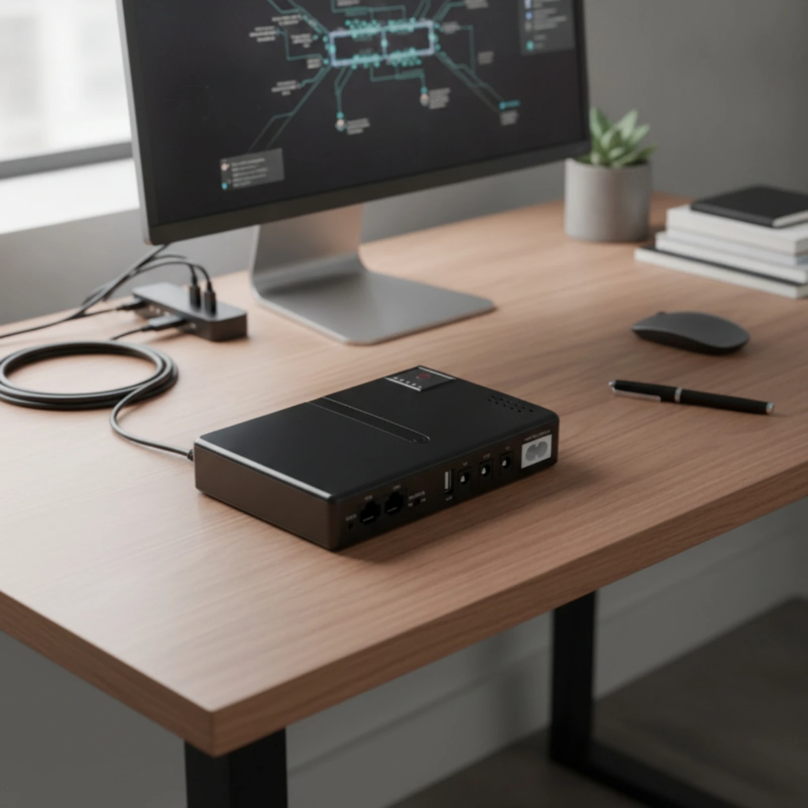 UPS with Multiple Output Voltages Portable DC UPS Backup Power Supply Versatile Electronics Uninterrupted for Home Network