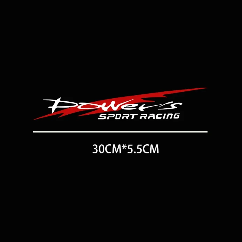 30x5.5cm Racing Development Car Sticker Reflective Vinyl Decal Waterproof Sports Racing Style Auto Decoration Sticker