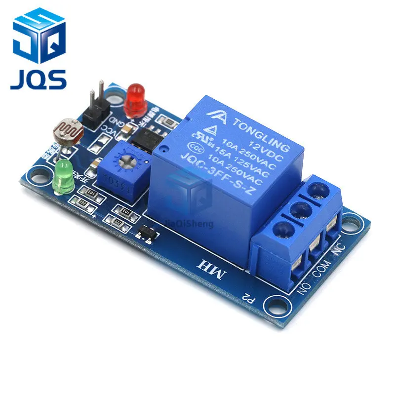 5V 12V Light Photoswitch Sensor Switch LDR Photoresistor Relay Module Light Detection Photosensitive Sensor Board For Arduino