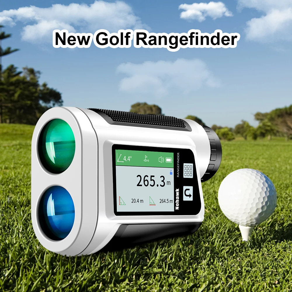 600 Yards Golf Rangefinder With Slope Compensation Flag Lock Vibration Clear HD Screen Laser Range Finder for Golfing