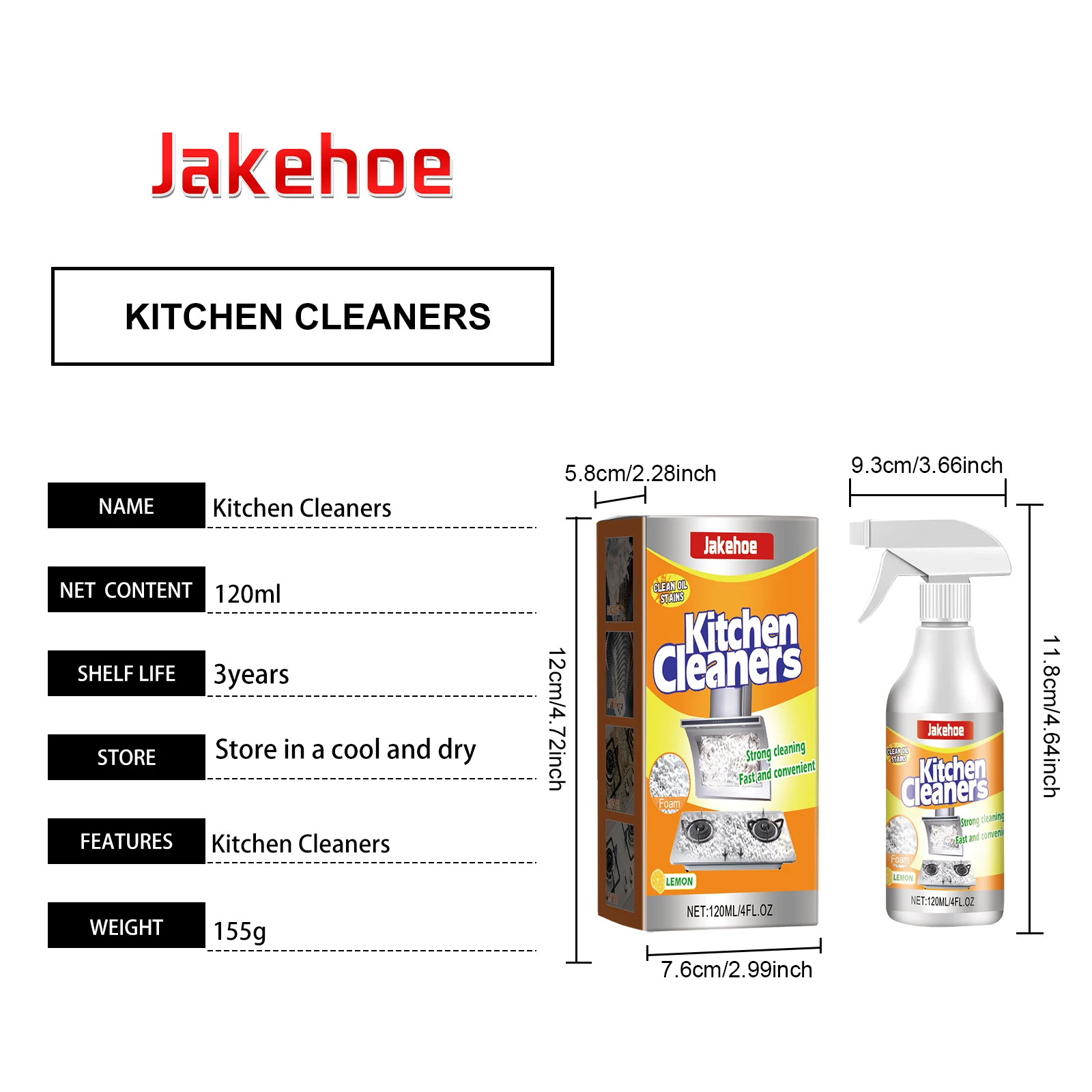 Küchenschaumreiniger, leistungsstarkes Auflösen und Entfernen von hartnäckigen Ölflecken, Reinigung von Kochutensilien, Mehrzweck-Reinigungsspray – Detail 11