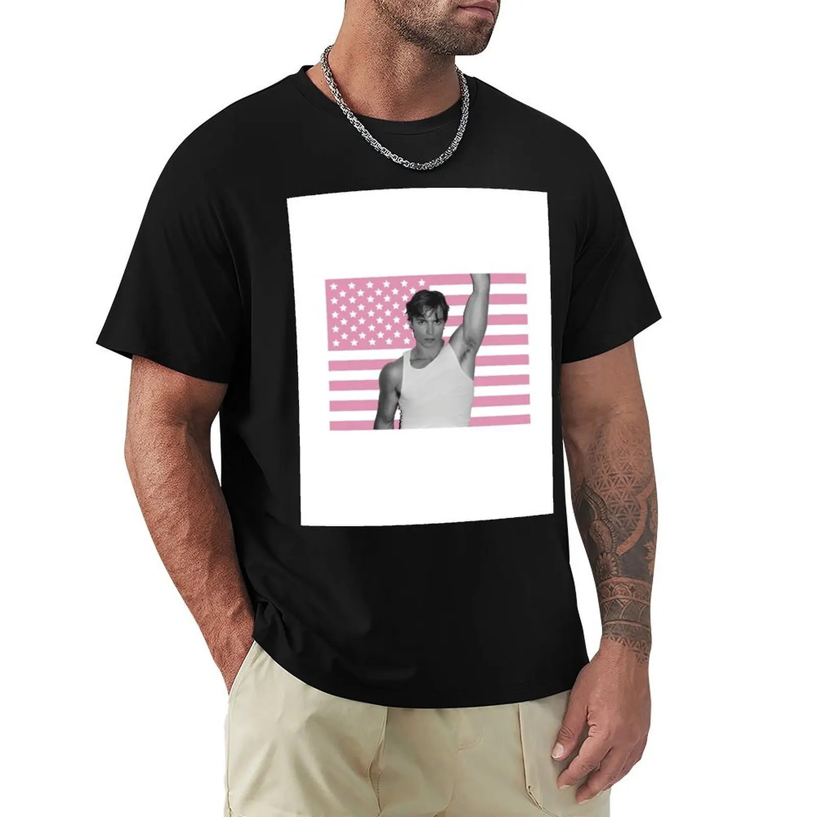 

P I N K American F.L.A.G Nicholas Chavez T-Shirt custom t shirt custom t-shirts anime mens graphic t-shirts pack