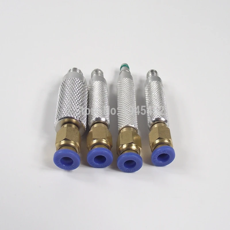 

Common rail injector return pipe joints,4 pcs oil return connectors, test injector essential quick return oil connector
