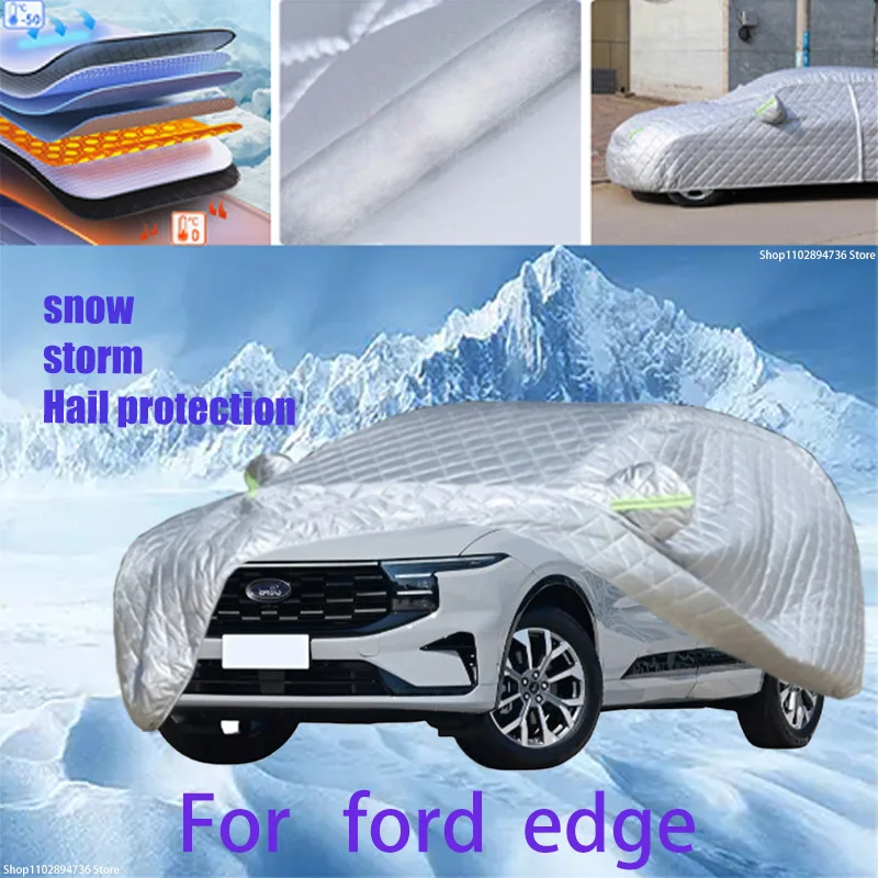 

For ford edge Outdoor Cotton Thickened Awning For Car Anti Hail Protection Snow Covers Sunshade Waterproof Dustproof