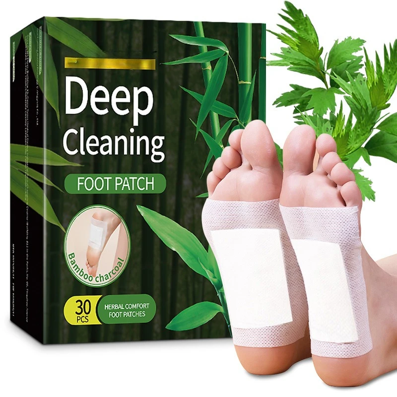 

30 шт. новые натуральные детоксикационные пластыри для ног, снятие стресса, травяные наклейки для глубокого сна, кондиционирование тела, снятие стресса для ухода за ногами