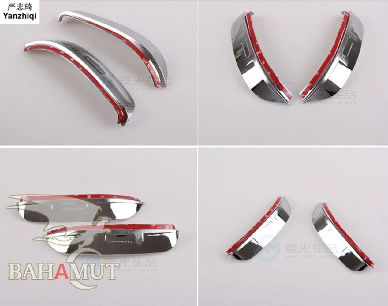 2013 2014 Kia SportageR special modified plated trim car decoration Rearview mirror rain eyebrow stickers chrome Option Parts