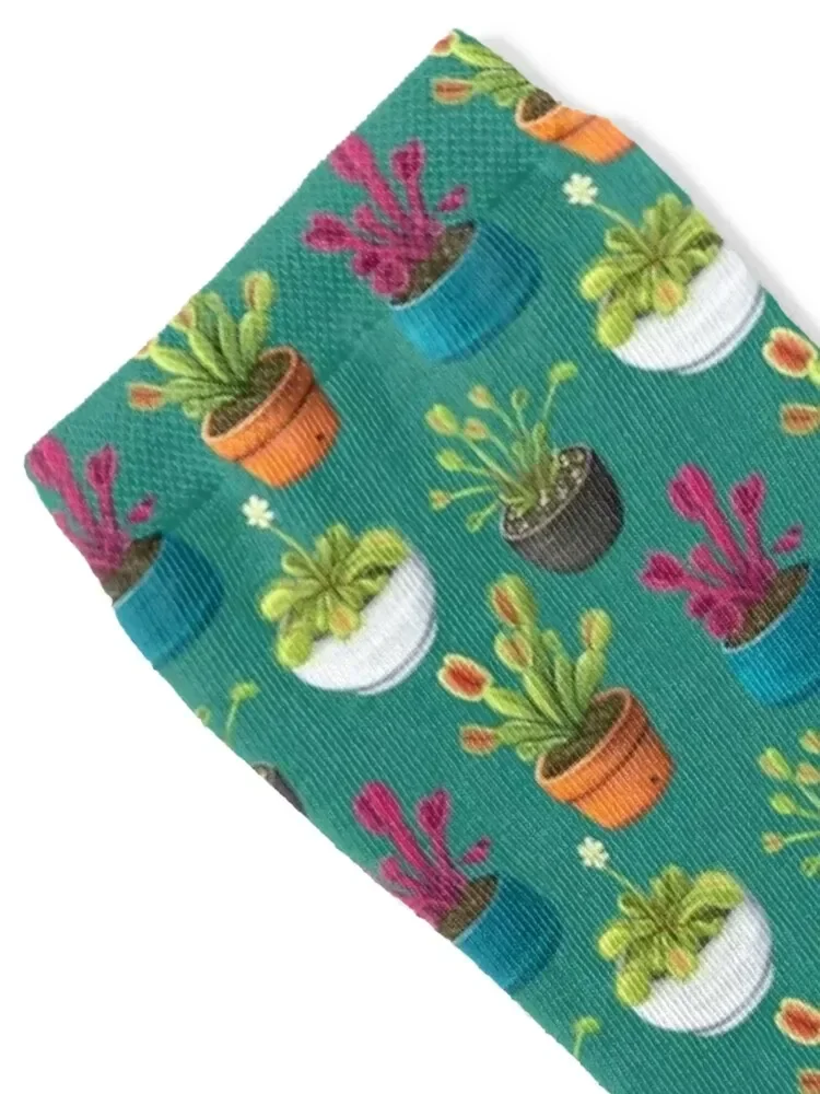 Venus Fly Trap House Plant Sticker Pack Socks Run cool Girl'S Socks Men's