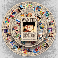 10/30/50/100pcs Anime ONE PIECE Wanted Posters Stickers Cool Luffy Zoro Cartoon Decals Laptop Phone Suitcase Classic Toy Sticker