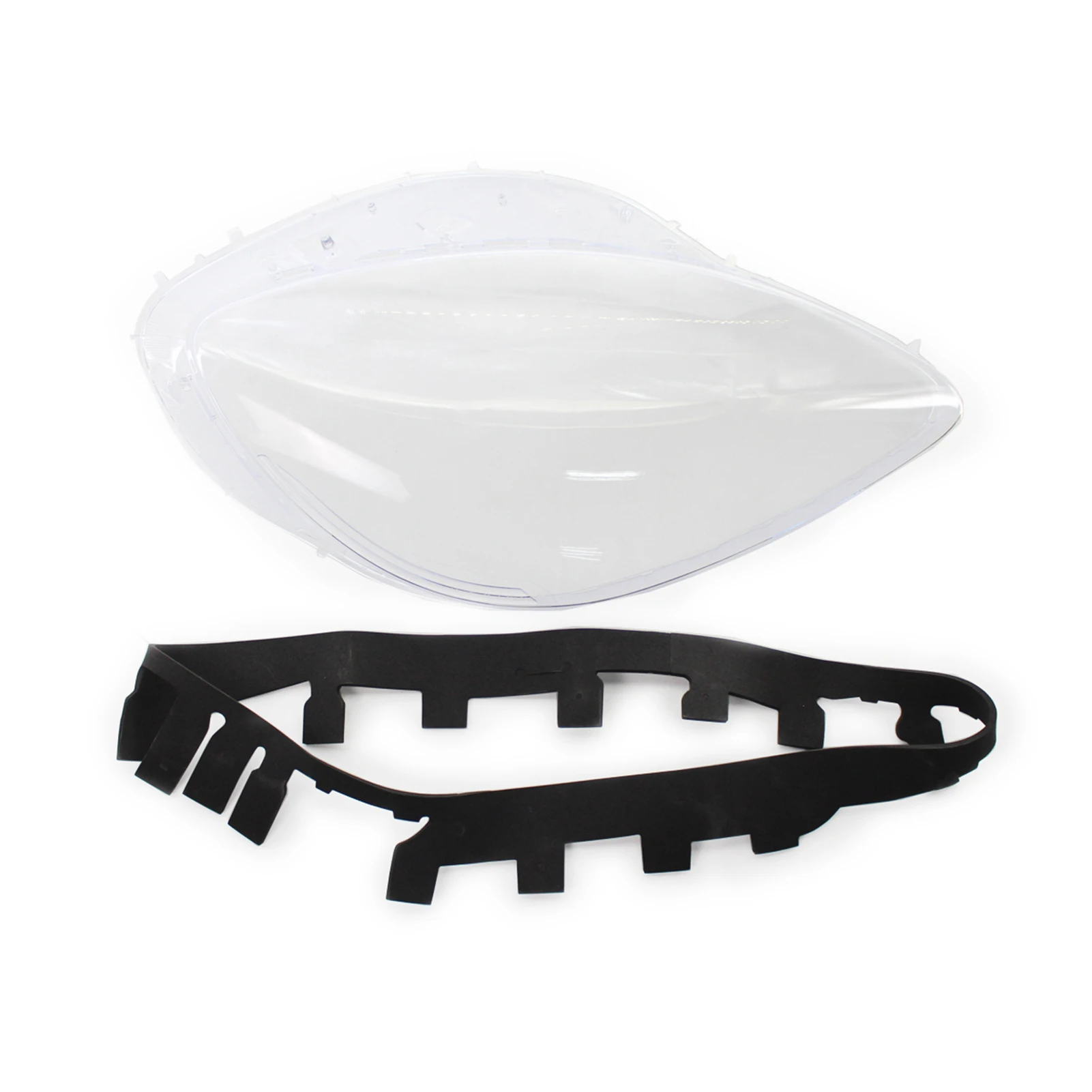 غطاء عدسة المصباح الأمامي كشافات عدسة البلاستيك قذيفة غطاء مجموعة مصابيح أمامية لاستبدال كورفيت C6 2005-2013 #4