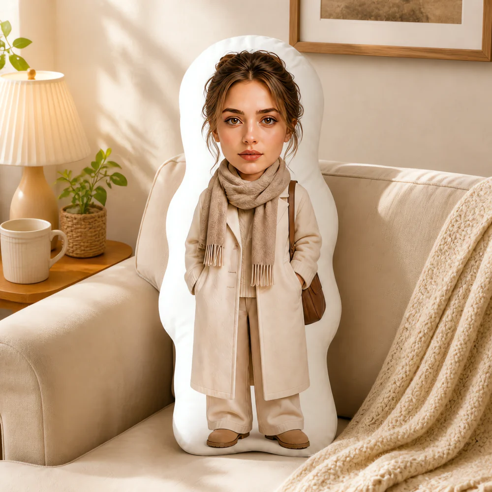 DIY Custom Trendy Pillows, Custom Photo-Shaped Pillows, Upload Your Image, Suitable for Couples, Lovers, Girlfriends, New Year, Birthday, Christmas Gifts