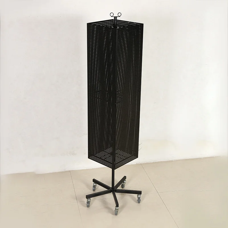 

Custom Store Triangle Spinner Rack Tool Phone Accessories Jewelry Postcard Sticker Stationery Metal Rotating Display Stand