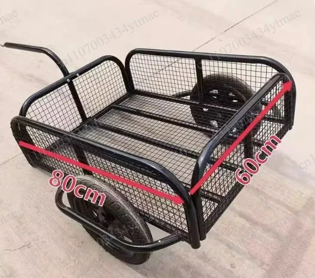 Customizable All-Terrain Bike Trailer Lightweight High Capacity Bicycle Cargo Trailer For Cargo Hauling