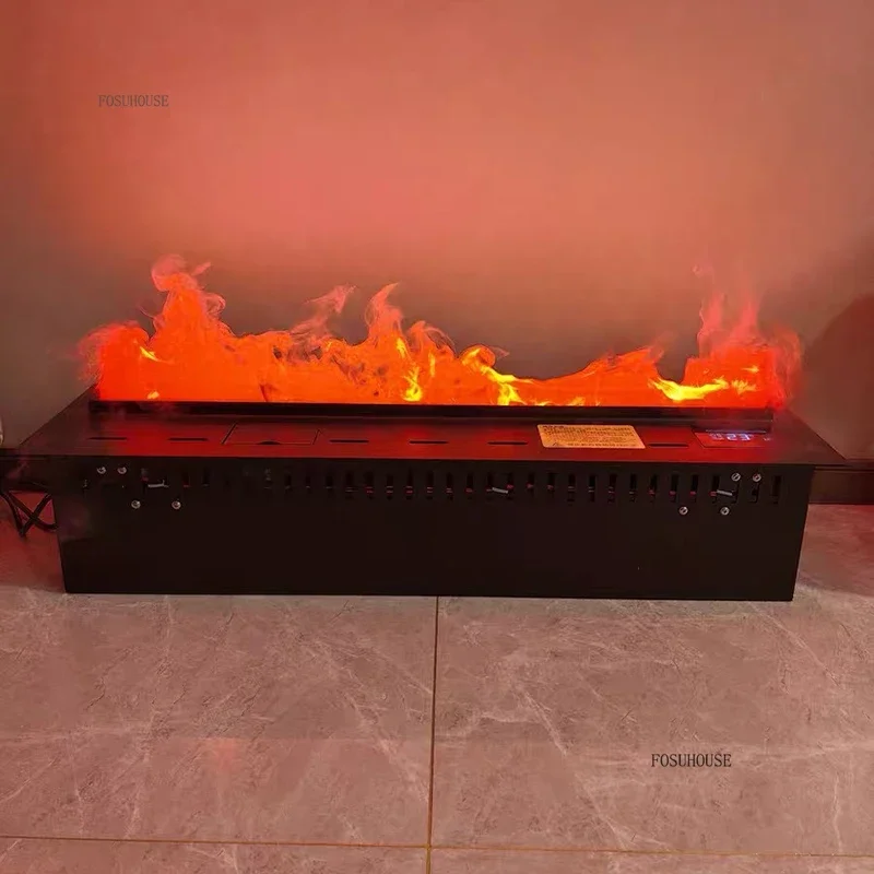 مدفأة رذاذ ثلاثية الأبعاد مع مدفأة مزخرفة لغرفة المعيشة تقليد النار المواقد المدمجة الشمالية ديكور المنزل r