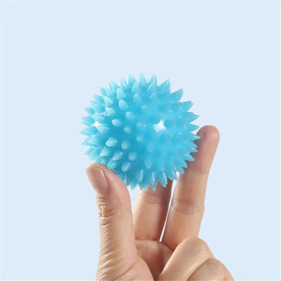 TPR spike massage ball trigger point exercise fitness hand and foot pain relief plantar fasciitis relief hedgehog 6.5 cm ball