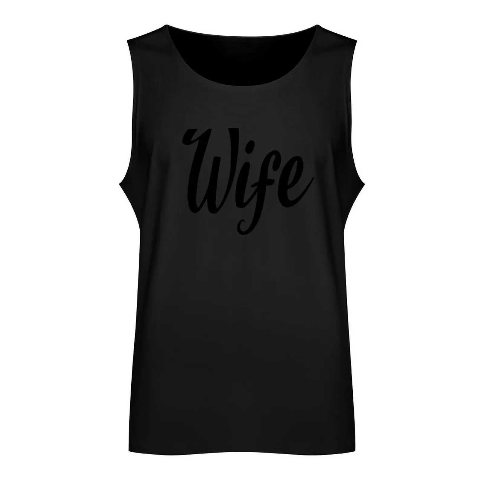 Wife and Hubs wife Tank Top singlet for men gym clothes man fitness