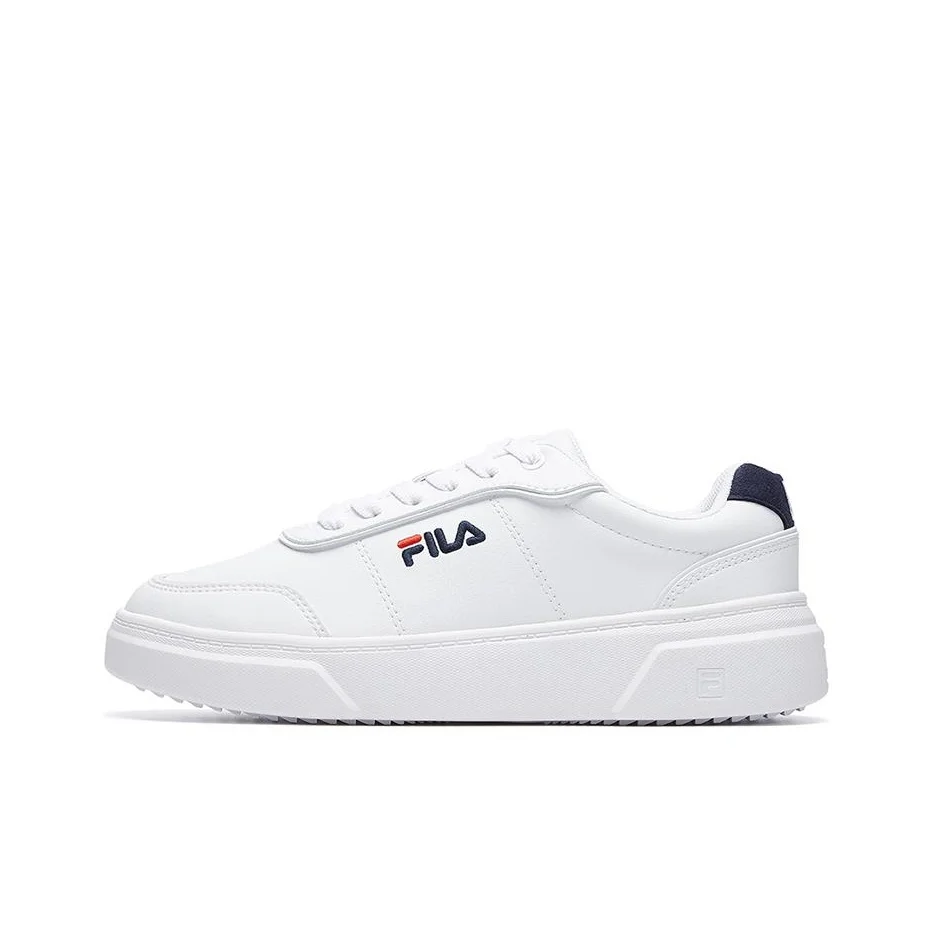 FILA HIGH PROFILE Abrasion Resistant, Lightweight, Balanced Low top Skateboard Shoes Women's White Blue F12W031303FWT