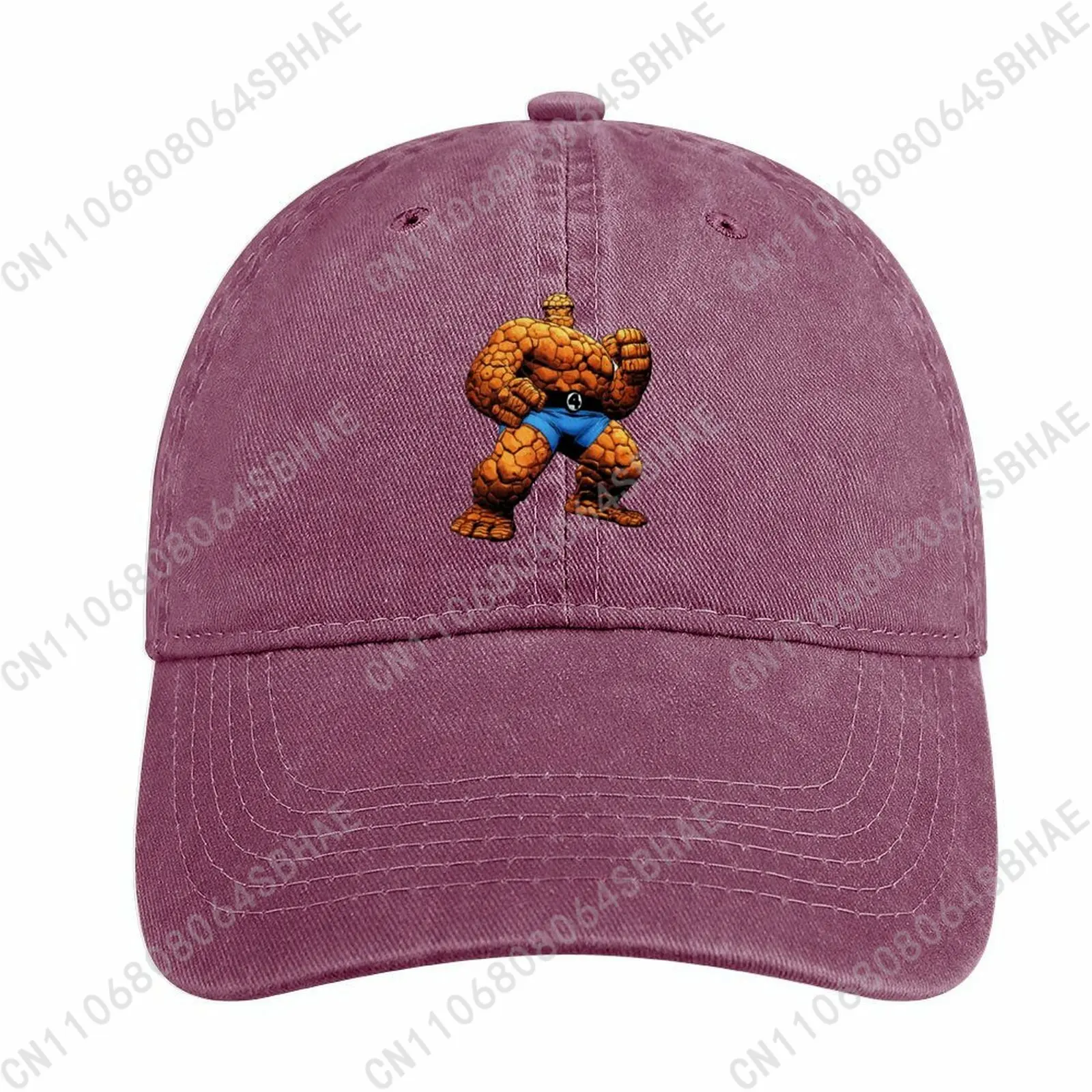 

Marvel Things Washed Cotton Baseball Cap Vintage Dad Hat Men Women Retro Adjustable Denim Cap Streetwear Cosplay