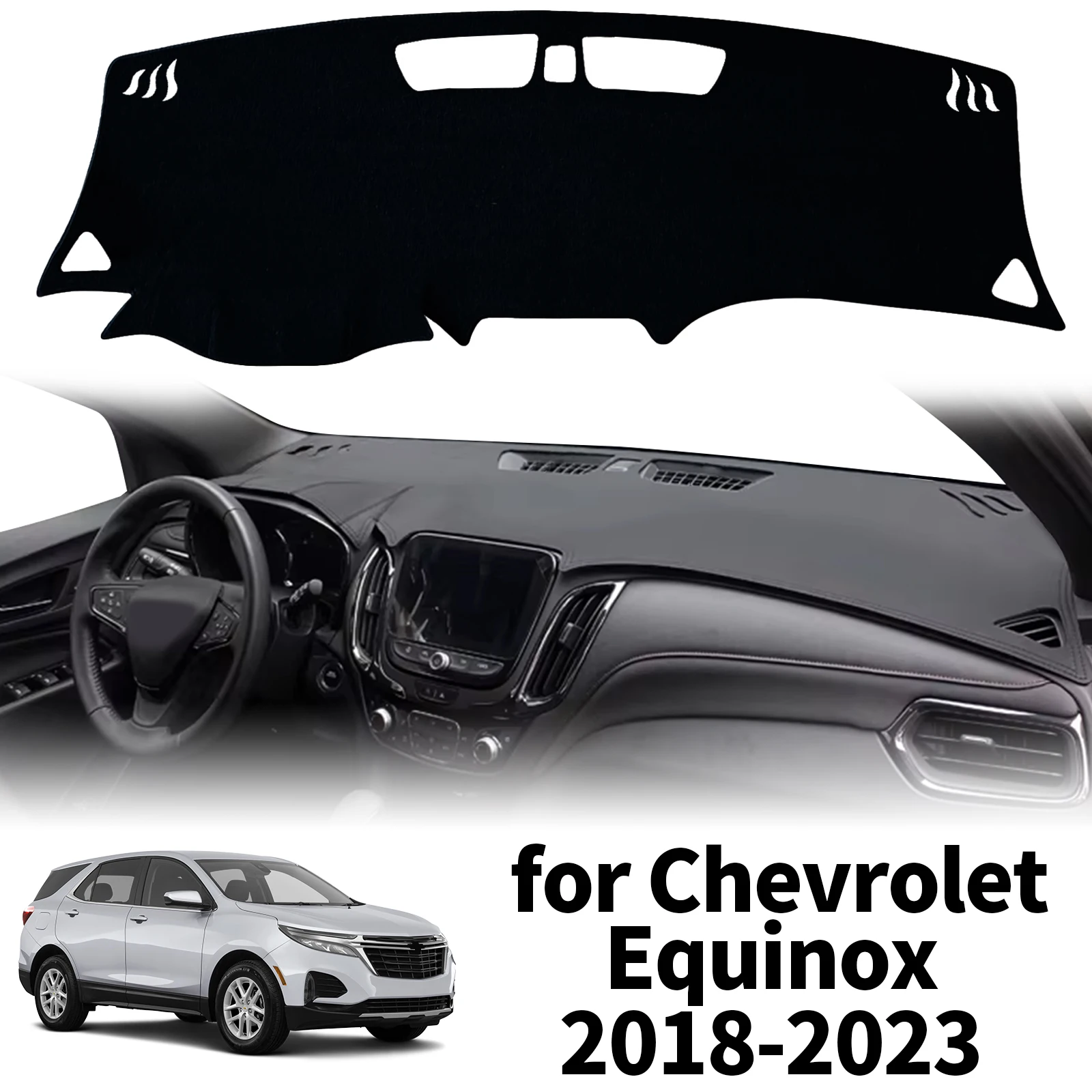 

for Chevrolet Equinox 2023-2017 Holden Equinox Car Dashmat Dashboard Cover Pad Protective Carpet Accessories DashMat Sunshade