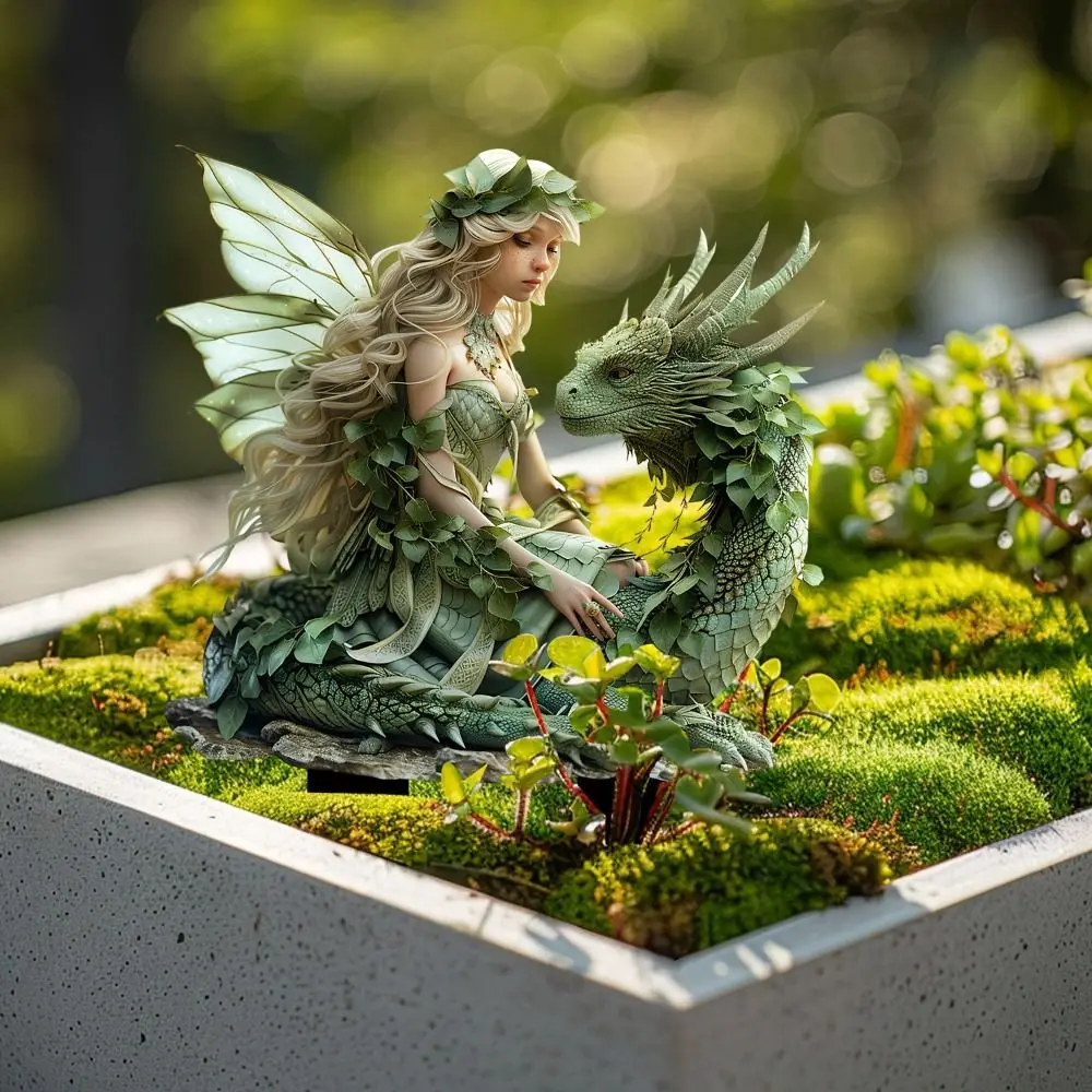 

Акриловая мини-фигурка феи: милые креативные садовые украшения, многофункциональные искусственные цветочные статуэтки фей для улицы