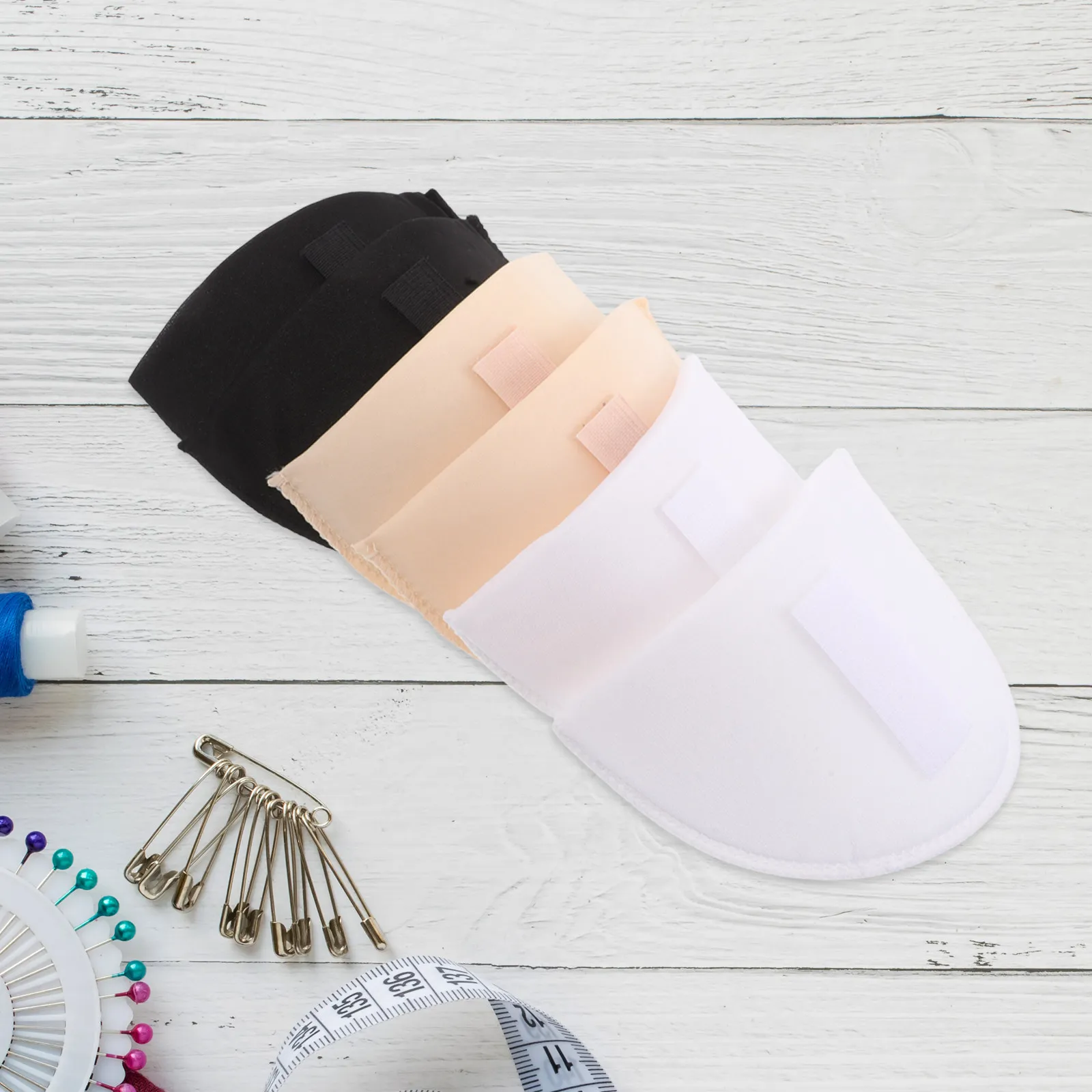 6Pcs Soft Sponge Shoulder Pads Thickened 3D Effect Insert Style Pads for Clothing Dress Suit Jacket Enhancer Comfortable