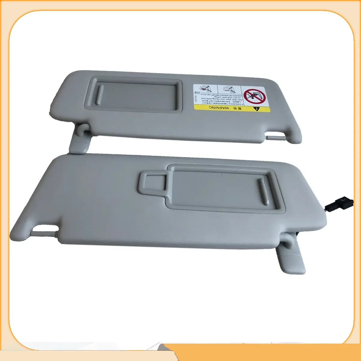 For VW Golf 7 7.5 Jetta MK7 Passat B8 CC Skoda Octavia 3 A7 Rapid Seat Ibiza 5G0857551 1x 2x Interior Grey Sun Visor Mirror Trim