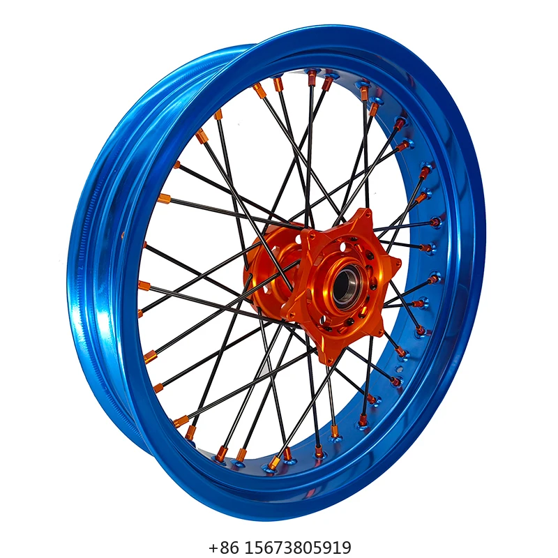 MOQ 1 Set  17 Inch 36 Spoke EXC SXF SX XC 125 250 350 450 Racing Motorcycle Wheels Set 17