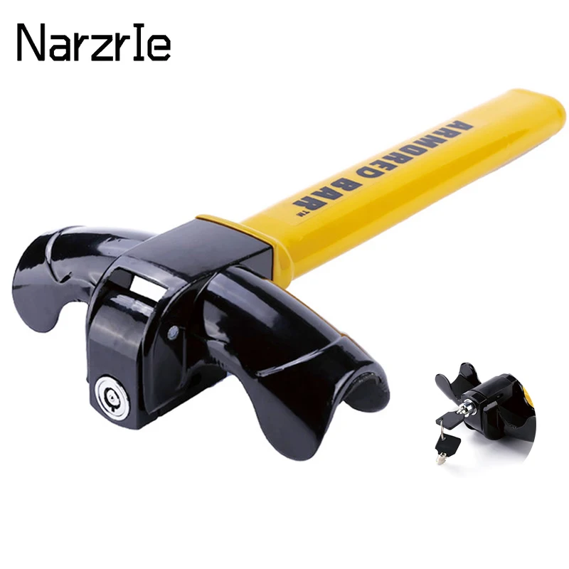 

Универсальный Автомобильный Замок на рулевое колесо, сверхмощный Противоугонный замок для автомобиля/фургона, поворотный замок на рулевое колесо, повышающая безопасность автомобиля