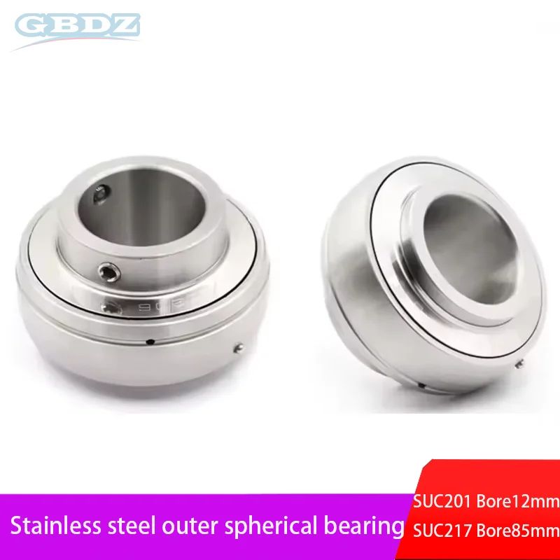 

1pcs Stainless Steel Outer Spherical Bearing Suc201 202 203 204 205 206 207 208 209 210 211 212 215 216 217